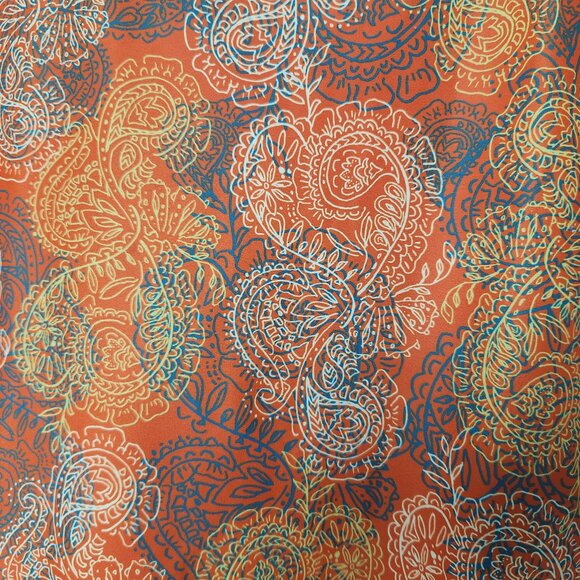 Nuu Muu Scoop Sleeveless “Zest” orange Print Athletic Dress size medium - Picture 4 of 4